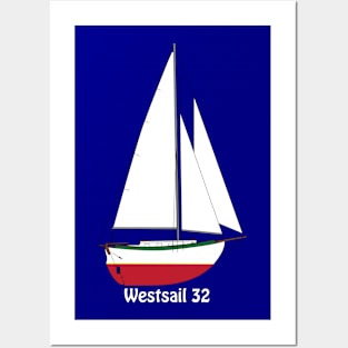 Westsail 32 Sailboat Posters and Art